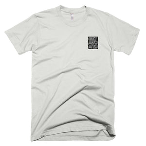GETABOARD- Featured Artist: Maressa Roberts- MEN's Short Sleeve T-shirt- Font- BLK