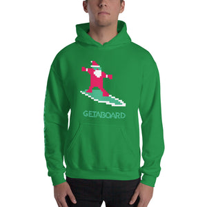 Skatin' Santa 'Surfing Only' Hoodie