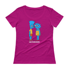 GETABOARD- Featured Artist: Maressa Roberts-"Brothers & Sisters"- Ladies' Scoopneck T-Shirt- Multicolor