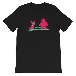 Skatin Santa "Surfing with the Homies" Short-Sleeve T-Shirt