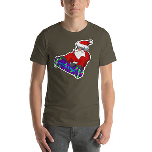 Skatin' Santa Launchin' Short-Sleeve T-Shirt