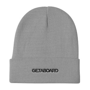 GETABOARD- Knit Beanie- Font- Black