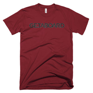 GETABOARD- MEN's Short sleeve T-shirt- Font- BLK