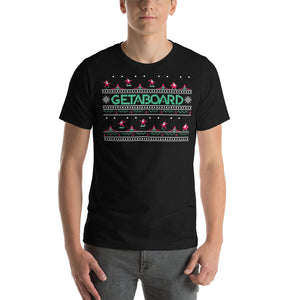 Kickflip Santa- Short-Sleeve Unisex T-Shirt